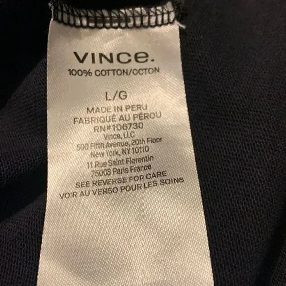 Vince Black Tie Waist Mini Dress | Size L - Picture 8 of 9